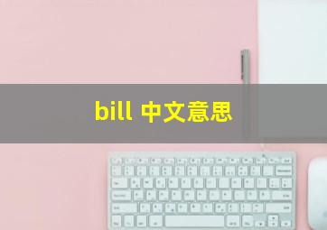 bill 中文意思